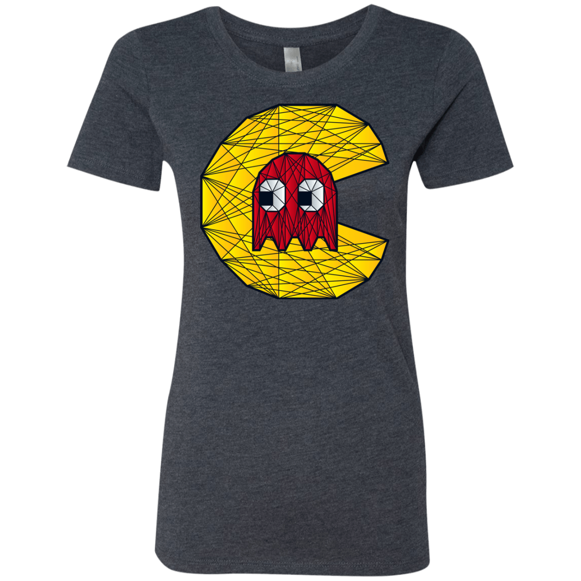 T-Shirts Vintage Navy / S Poly Pac Man Women's Triblend T-Shirt