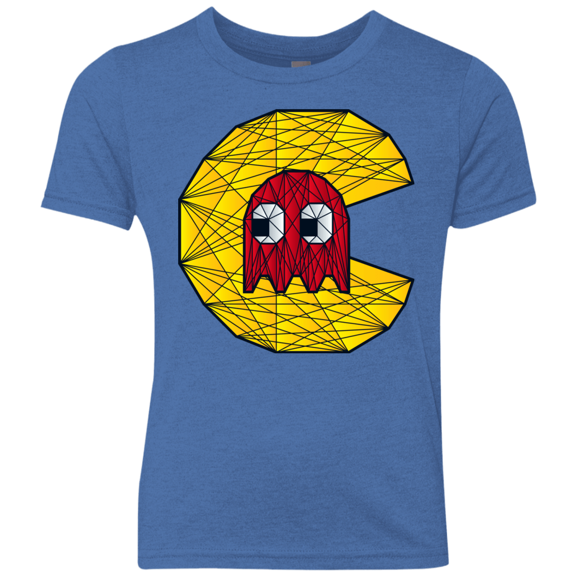 T-Shirts Vintage Royal / YXS Poly Pac Man Youth Triblend T-Shirt