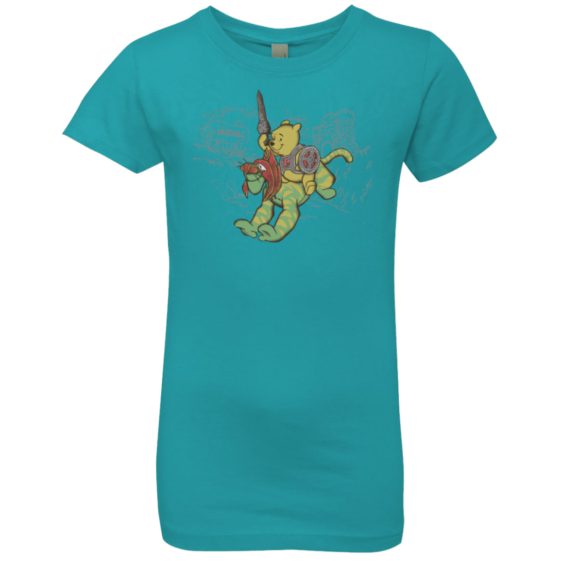 T-Shirts Tahiti Blue / YXS Poohwah of Grayzkull Girls Premium T-Shirt