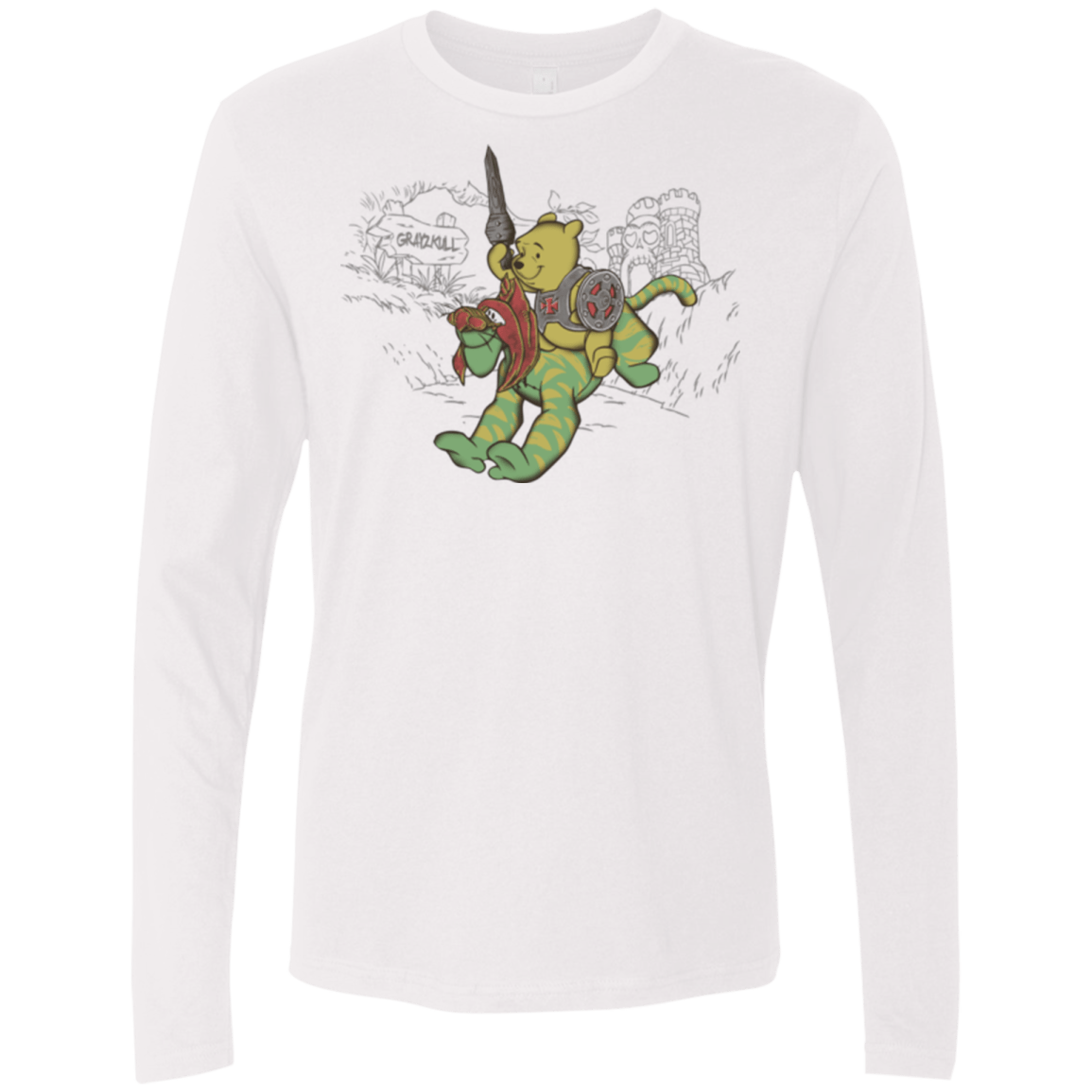 T-Shirts White / Small Poohwah of Grayzkull Men's Premium Long Sleeve