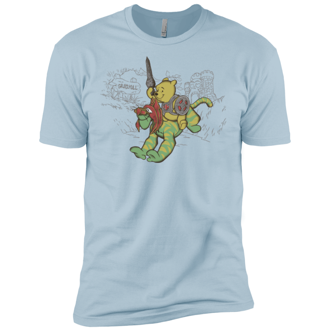 T-Shirts Light Blue / X-Small Poohwah of Grayzkull Men's Premium T-Shirt