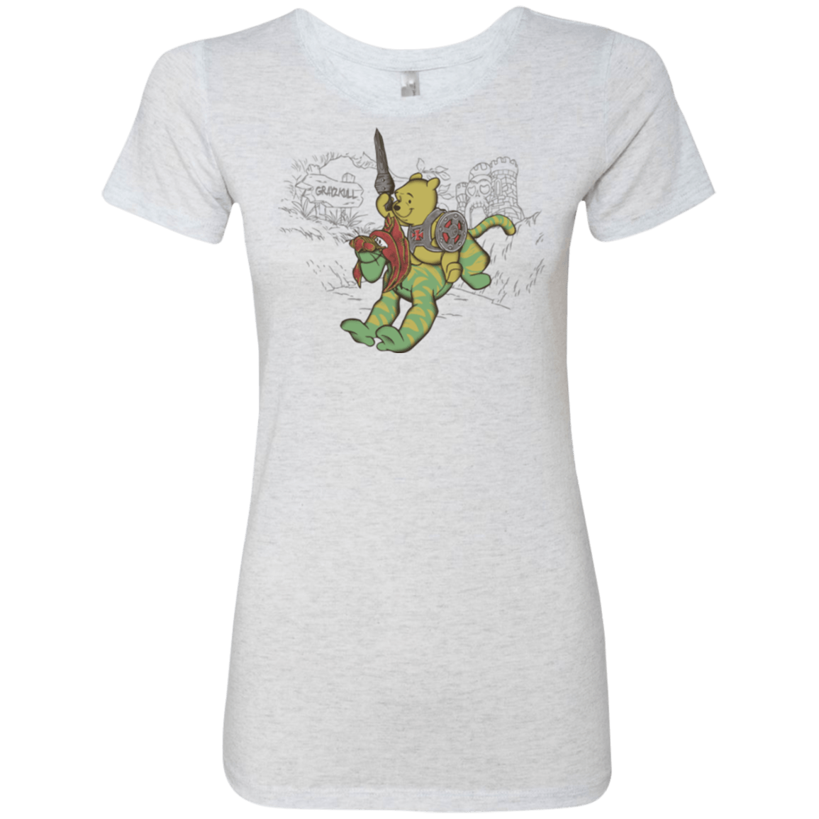 T-Shirts Heather White / Small Poohwah of Grayzkull Women's Triblend T-Shirt
