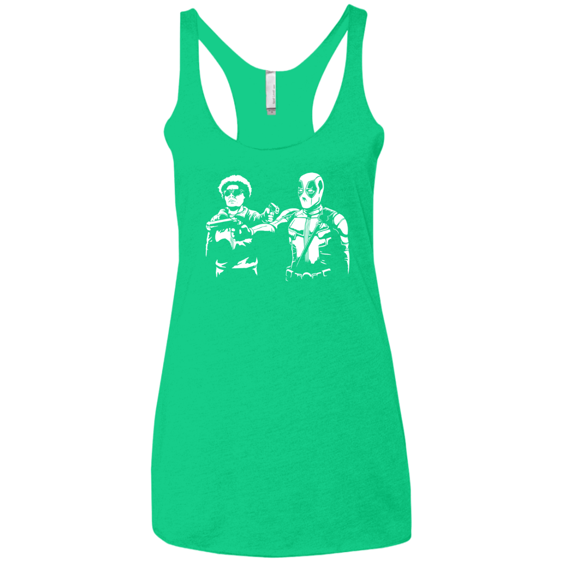 Pool Fiction Women's Triblend Racerback Tank