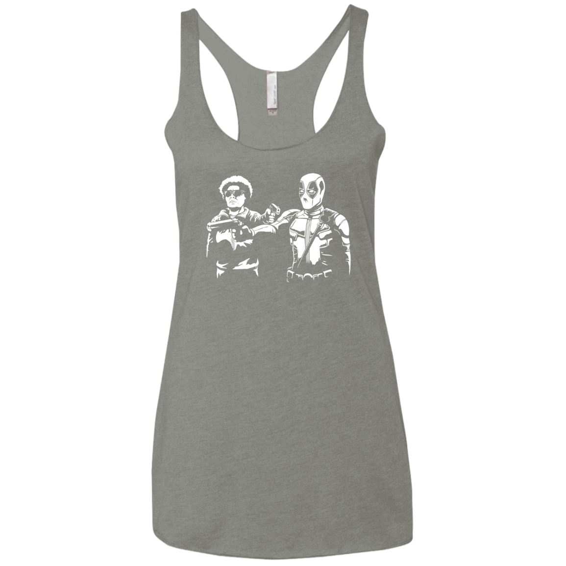 T-Shirts Venetian Grey / X-Small Pool Fiction Women's Triblend Racerback Tank