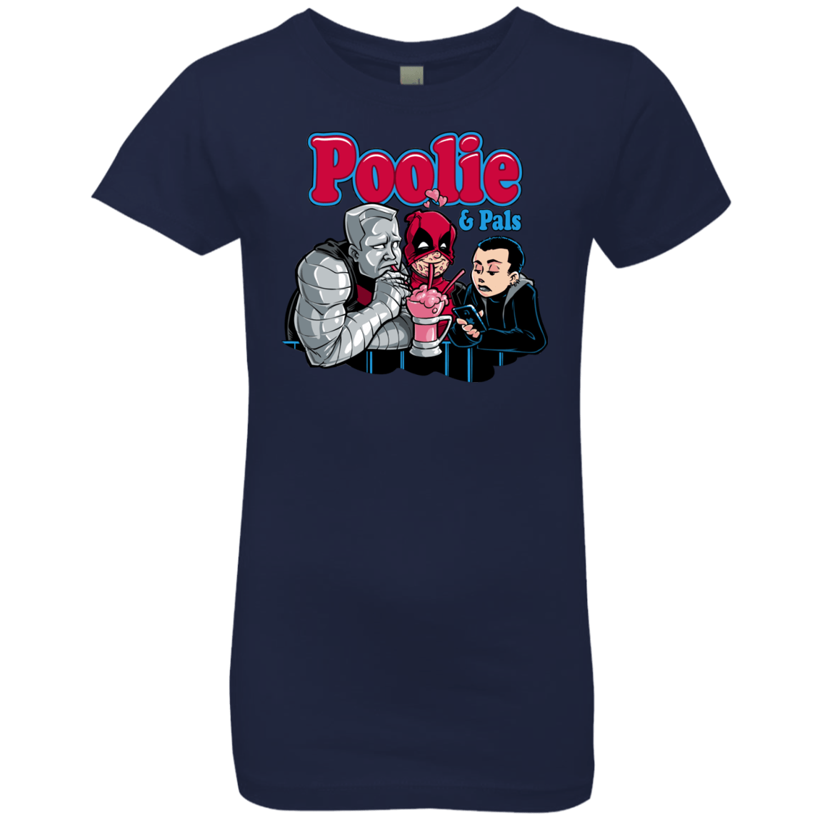 T-Shirts Midnight Navy / YXS Poolie Girls Premium T-Shirt