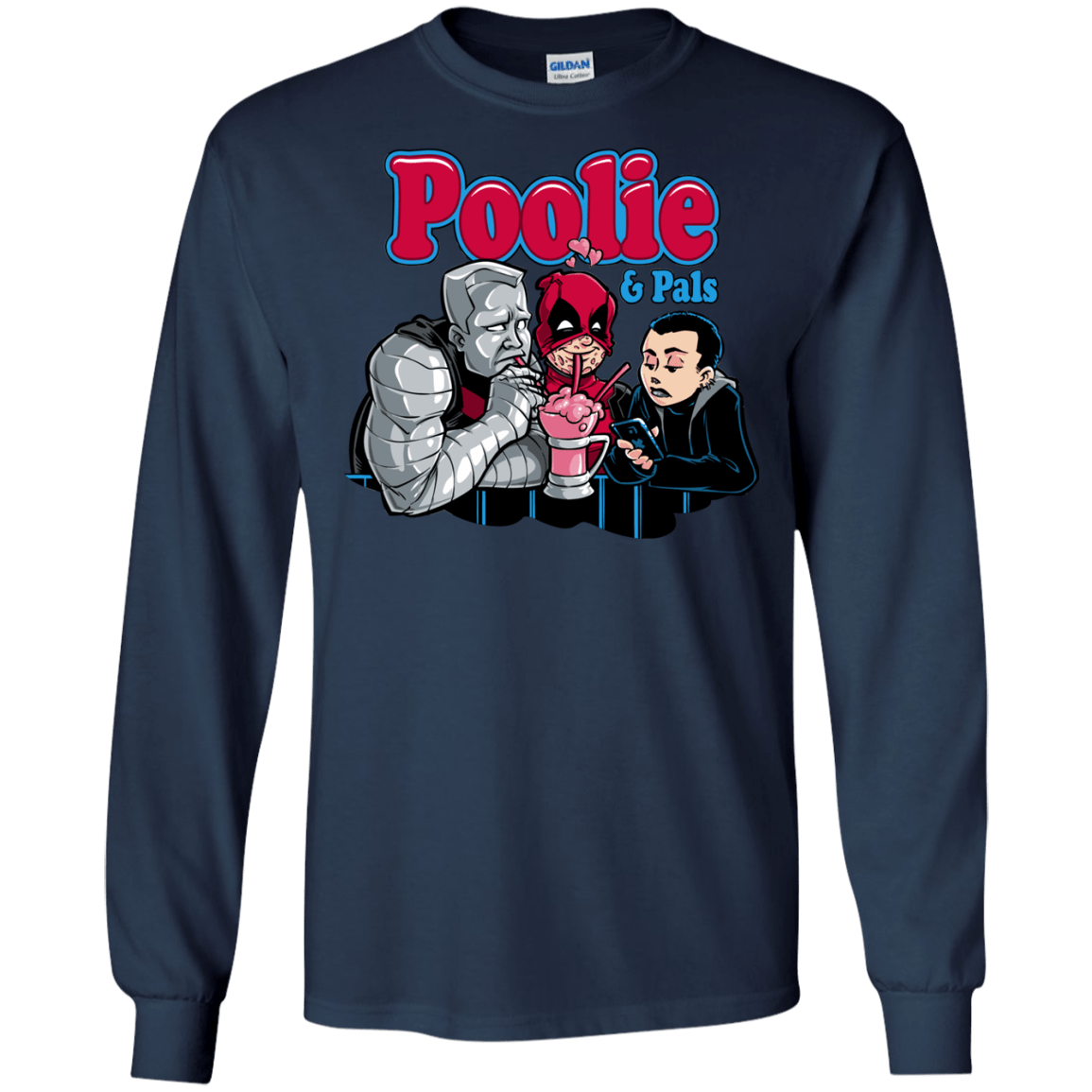 T-Shirts Navy / S Poolie Men's Long Sleeve T-Shirt