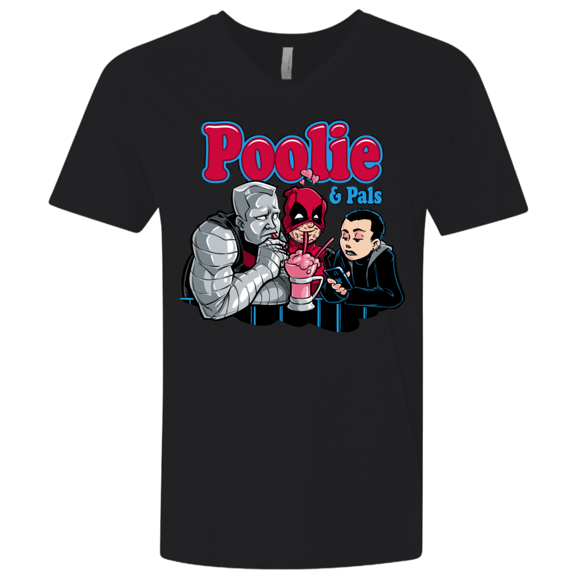 T-Shirts Black / X-Small Poolie Men's Premium V-Neck