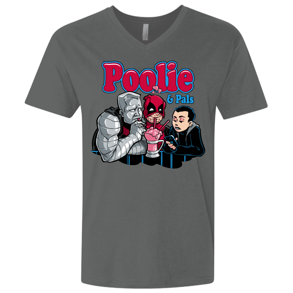 T-Shirts Heavy Metal / X-Small Poolie Men's Premium V-Neck