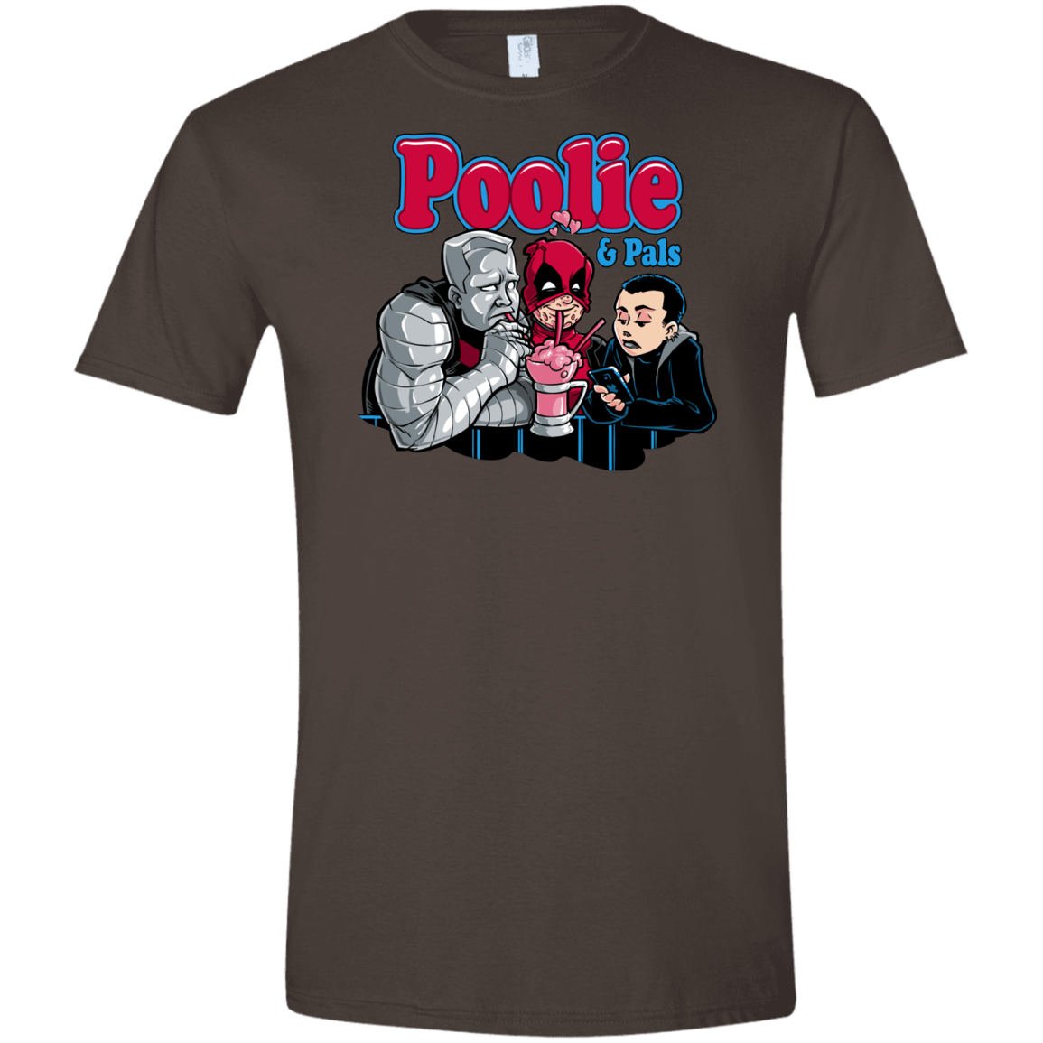 T-Shirts Dark Chocolate / S Poolie Men's Semi-Fitted Softstyle