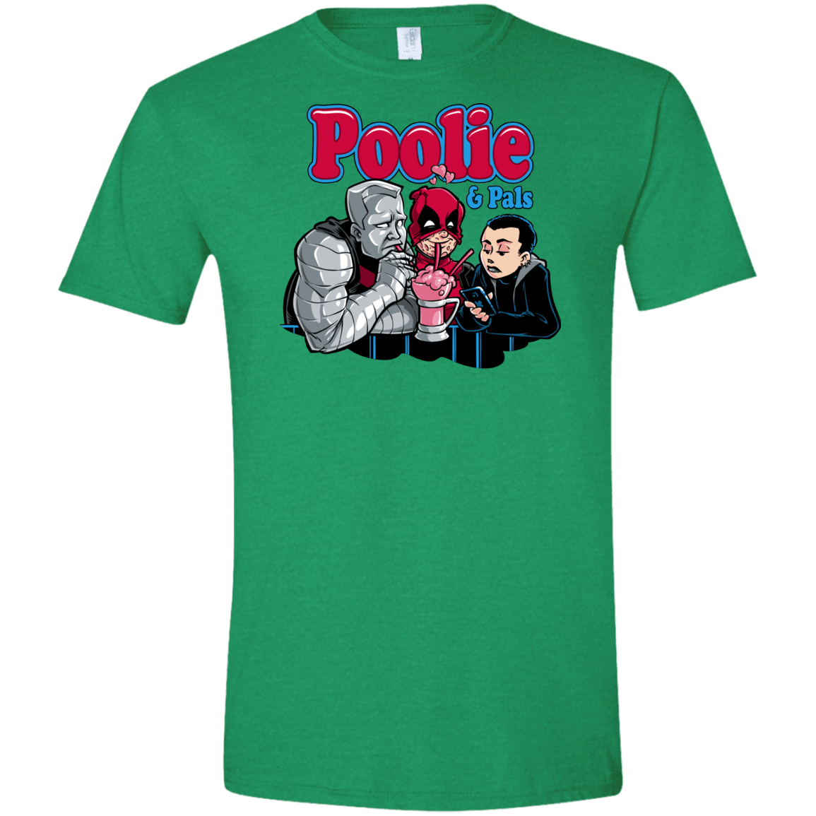 T-Shirts Heather Irish Green / S Poolie Men's Semi-Fitted Softstyle