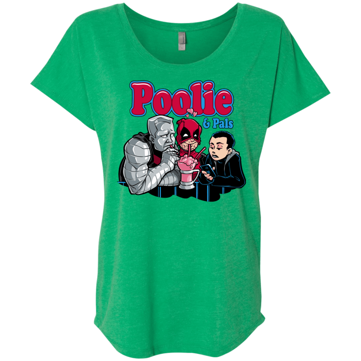 T-Shirts Envy / X-Small Poolie Triblend Dolman Sleeve