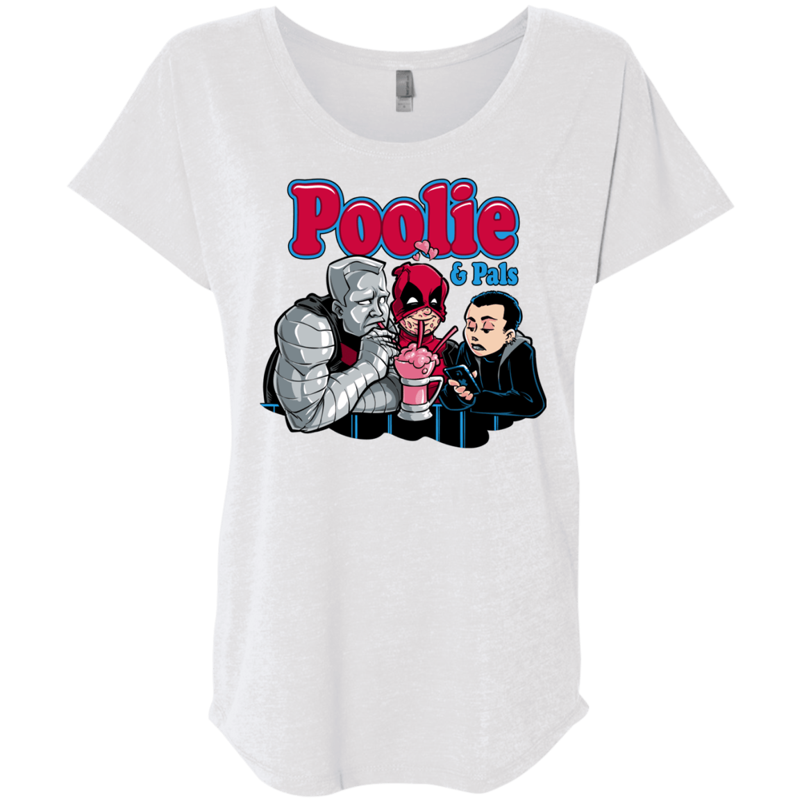 T-Shirts Heather White / X-Small Poolie Triblend Dolman Sleeve
