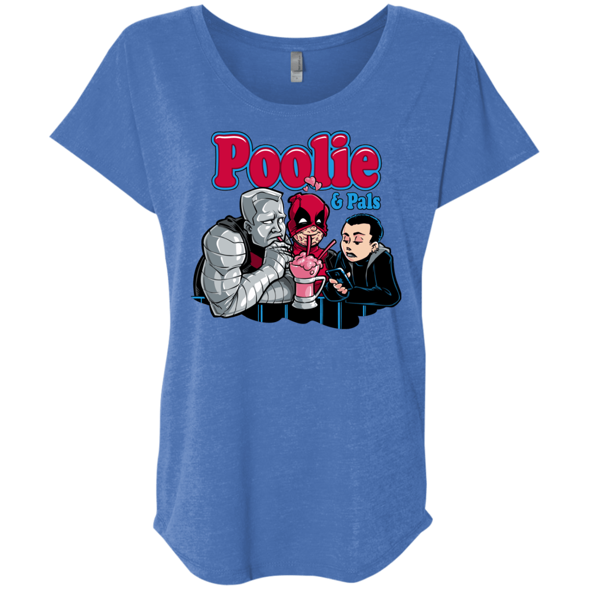 T-Shirts Vintage Royal / X-Small Poolie Triblend Dolman Sleeve