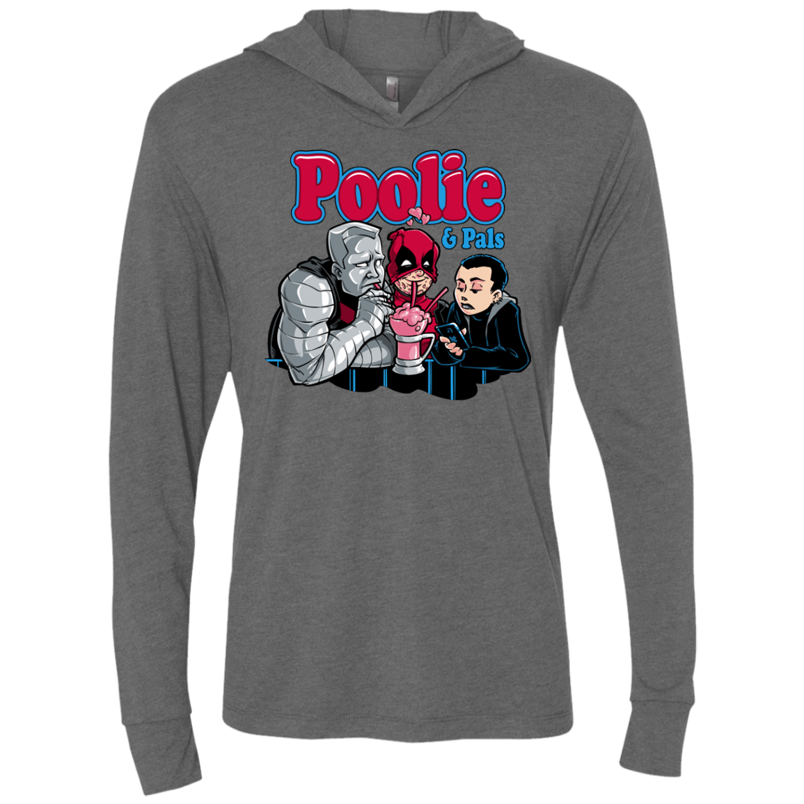 T-Shirts Premium Heather / X-Small Poolie Triblend Long Sleeve Hoodie Tee