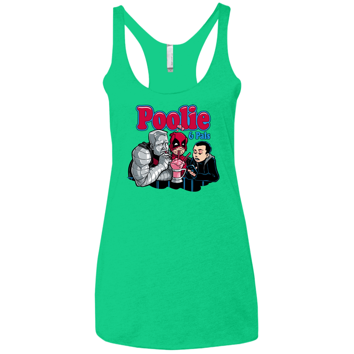 T-Shirts Envy / X-Small Poolie Women's Triblend Racerback Tank