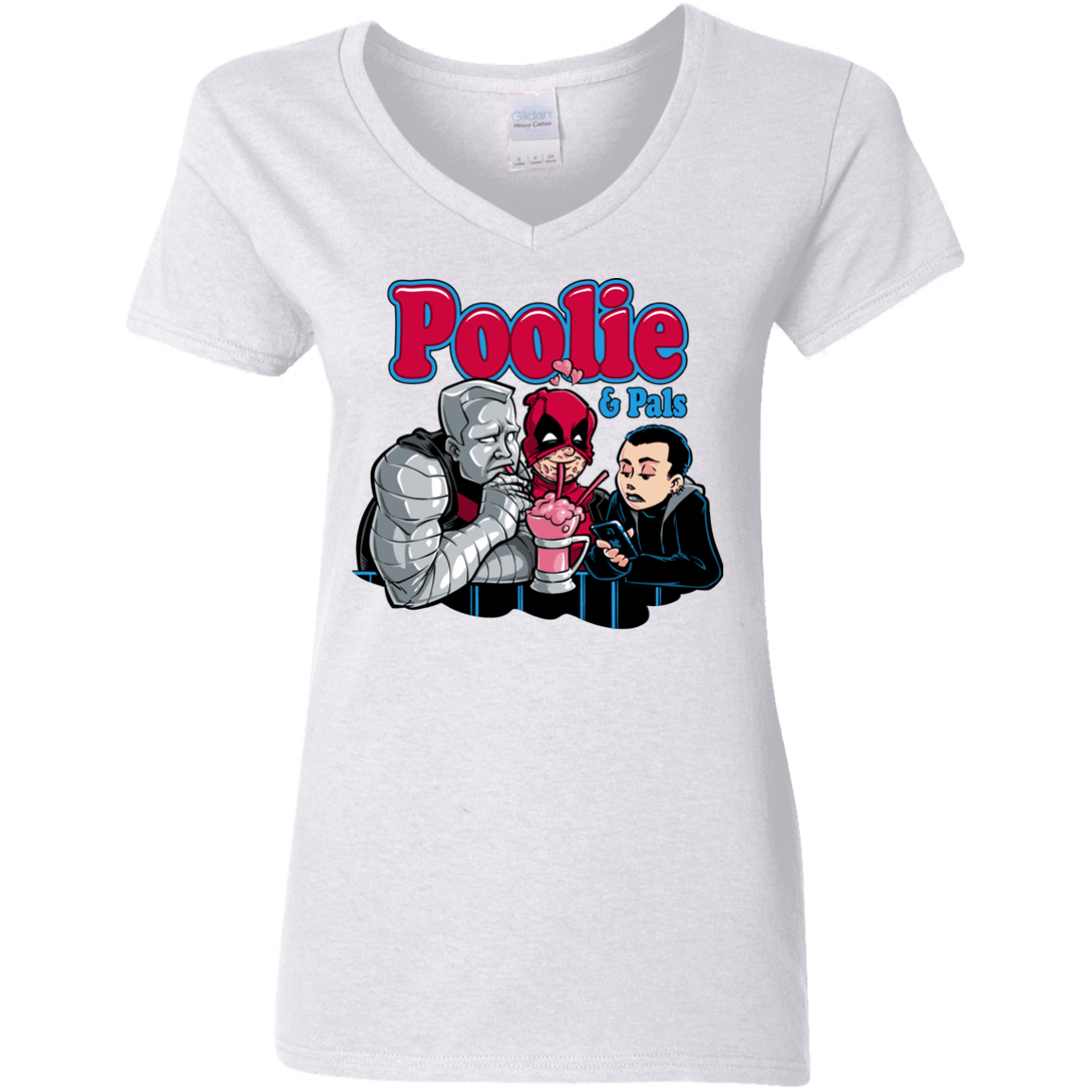 T-Shirts White / S Poolie Women's V-Neck T-Shirt