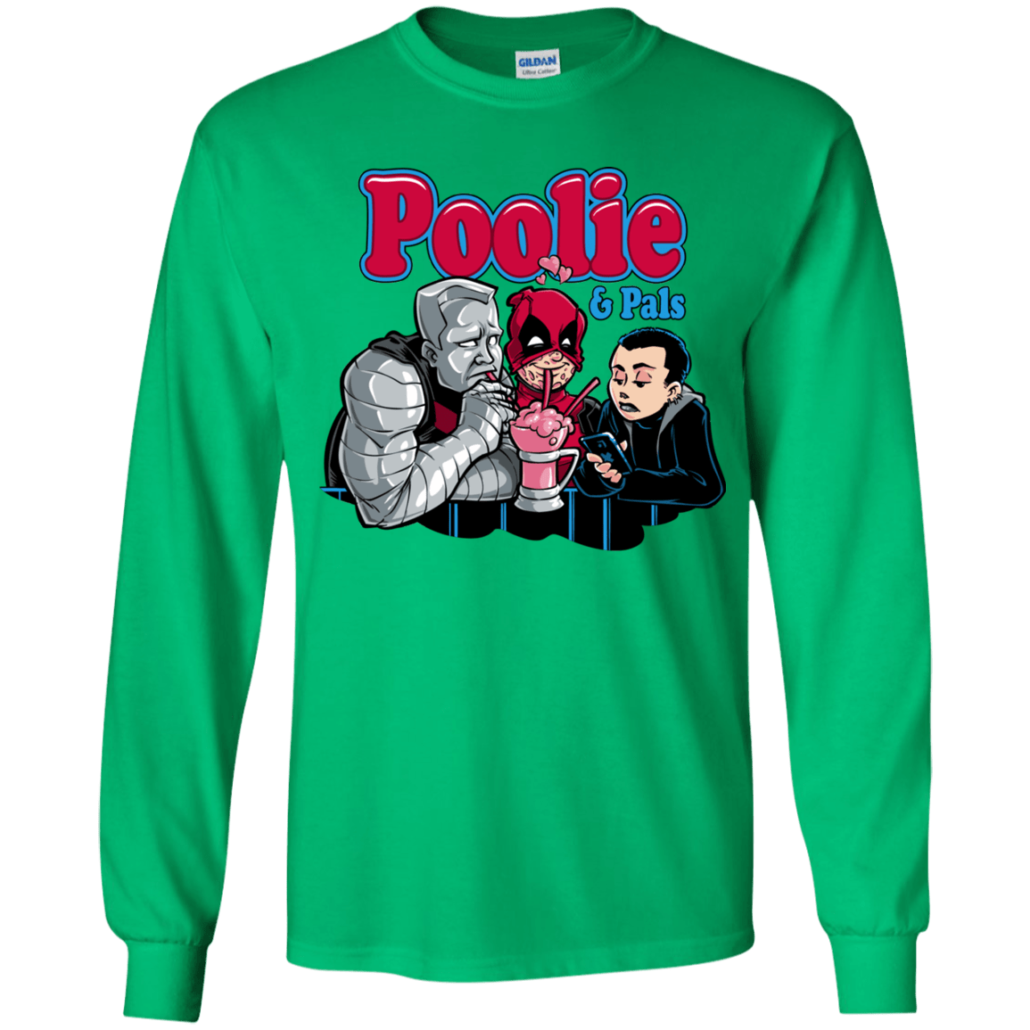 T-Shirts Irish Green / YS Poolie Youth Long Sleeve T-Shirt
