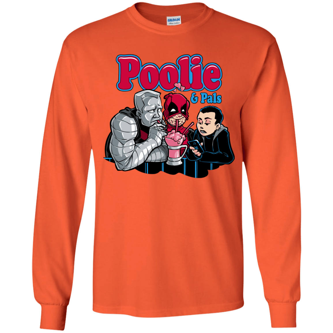 T-Shirts Orange / YS Poolie Youth Long Sleeve T-Shirt