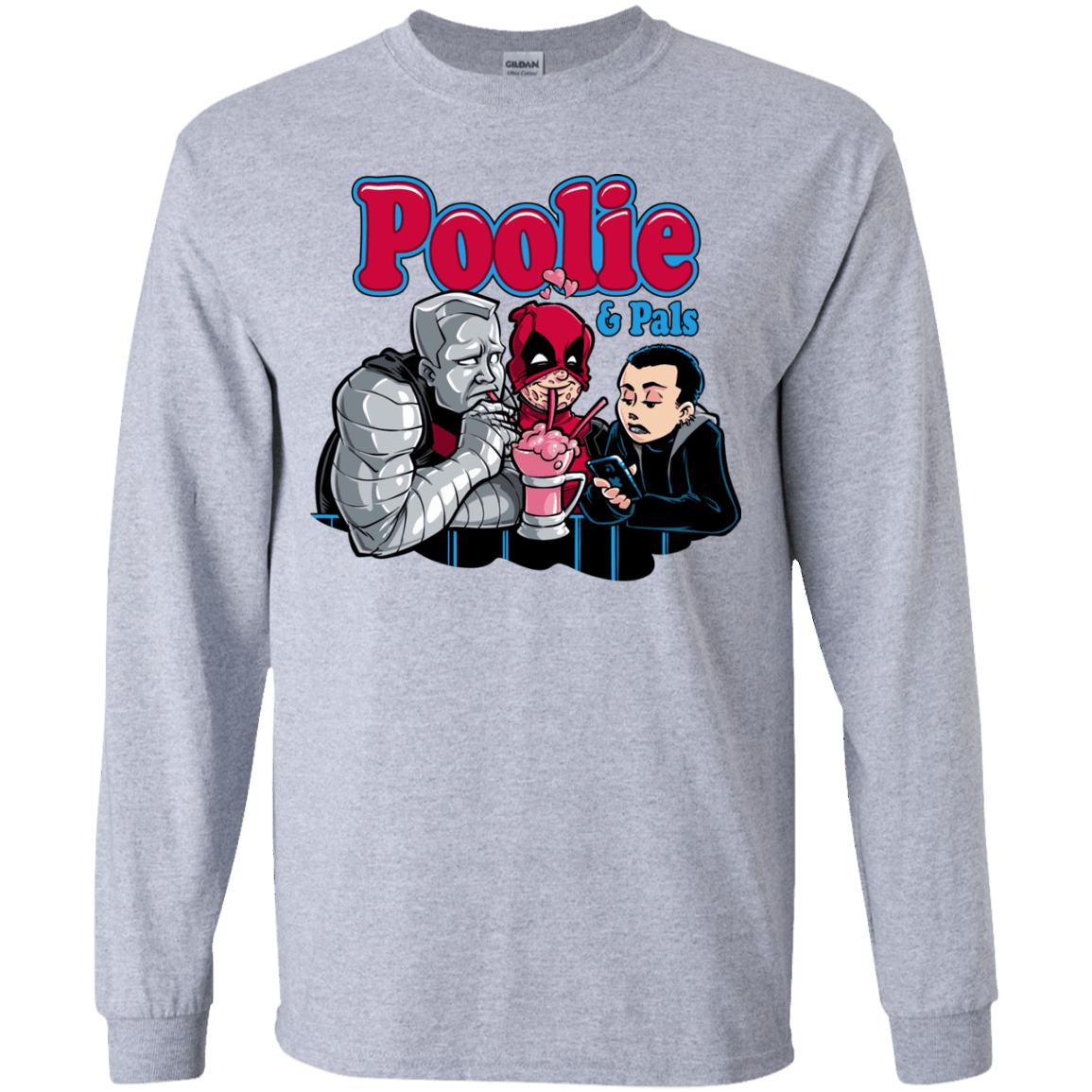 T-Shirts Sport Grey / YS Poolie Youth Long Sleeve T-Shirt