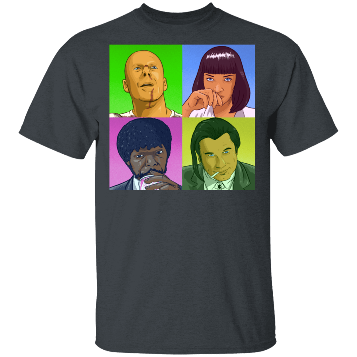 T-Shirts Dark Heather / S PoPart Fiction T-Shirt