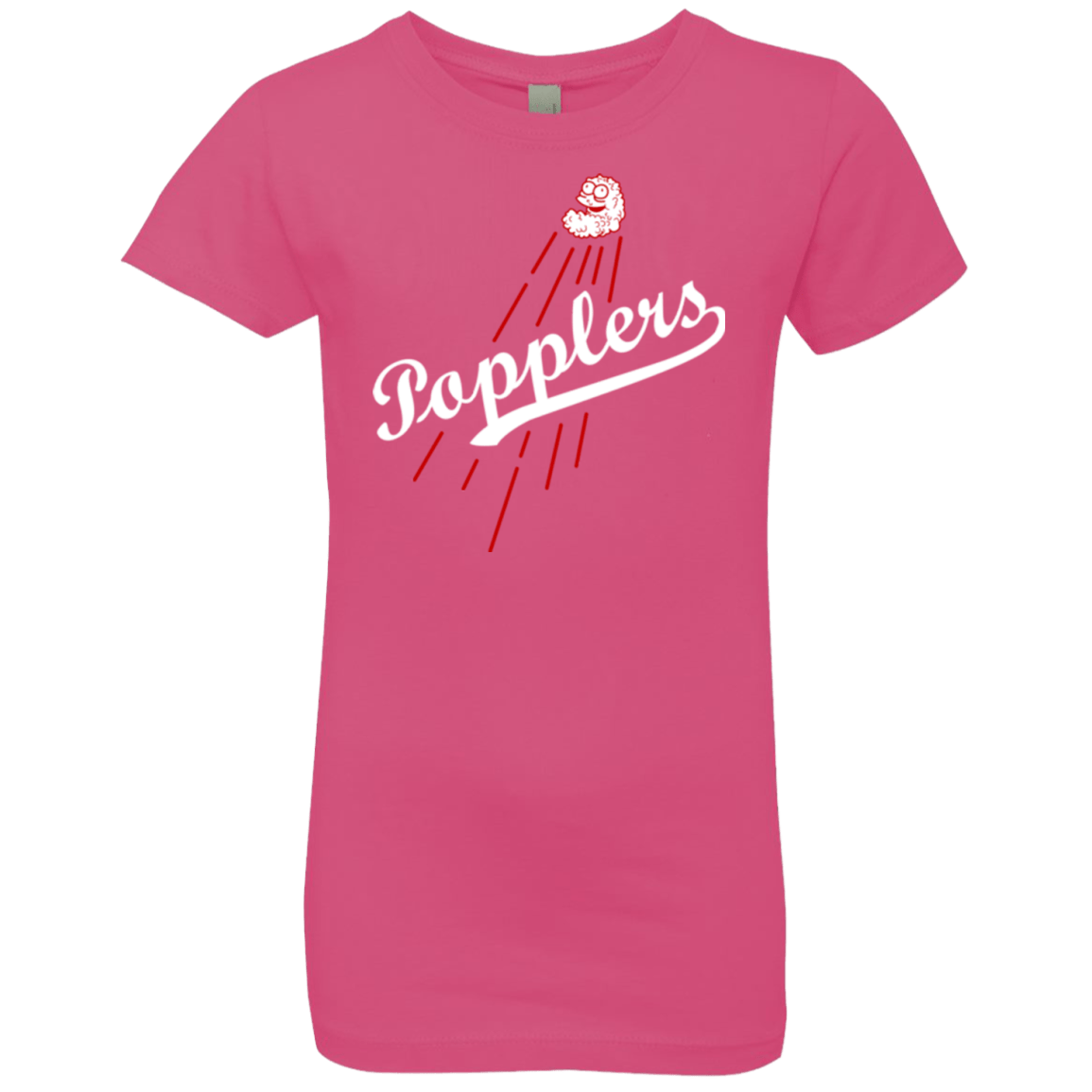 T-Shirts Hot Pink / YXS Popplers Girls Premium T-Shirt