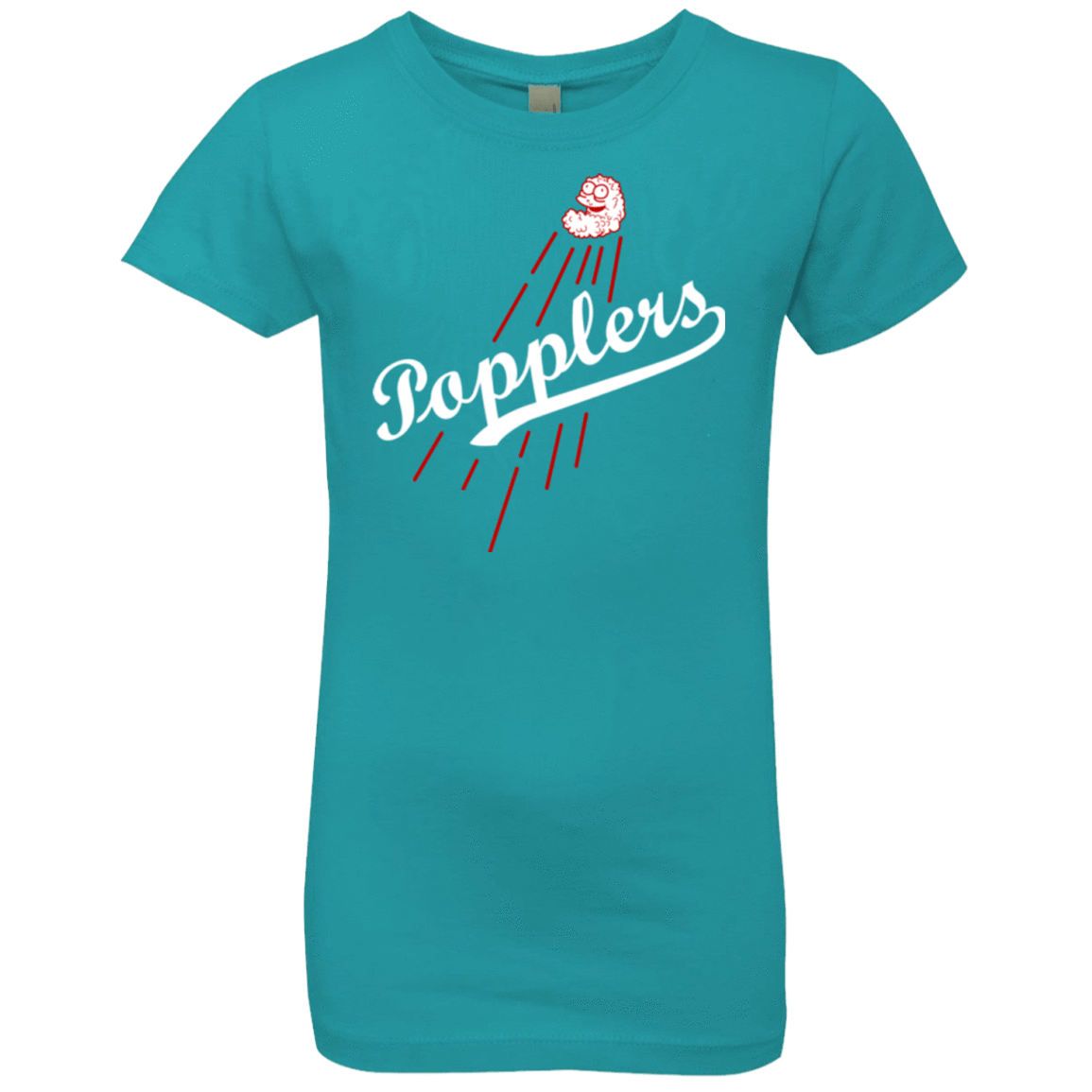 T-Shirts Tahiti Blue / YXS Popplers Girls Premium T-Shirt
