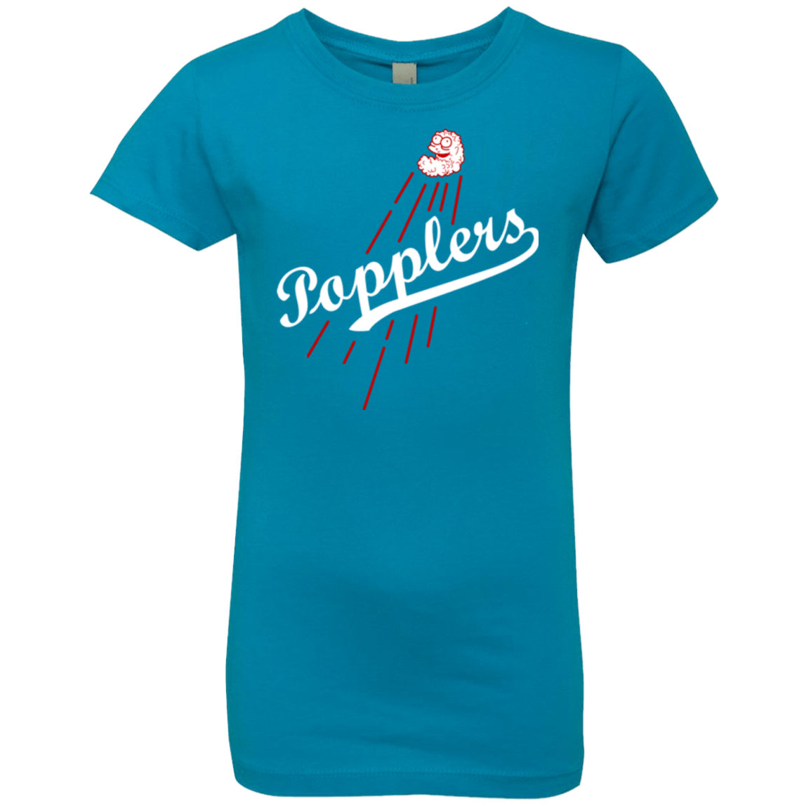 T-Shirts Turquoise / YXS Popplers Girls Premium T-Shirt