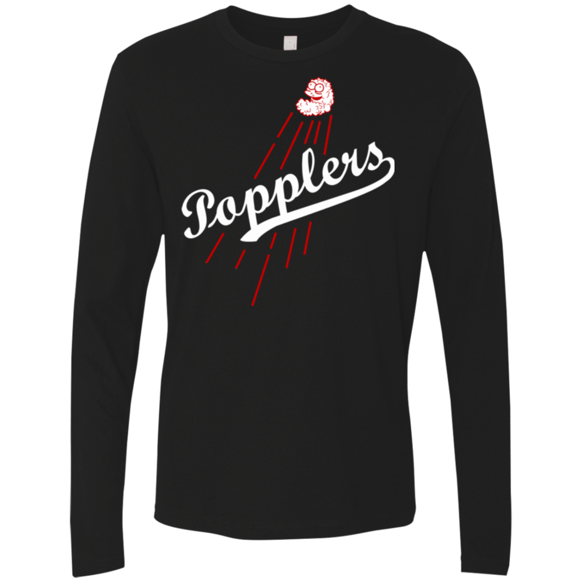 T-Shirts Black / Small Popplers Men's Premium Long Sleeve