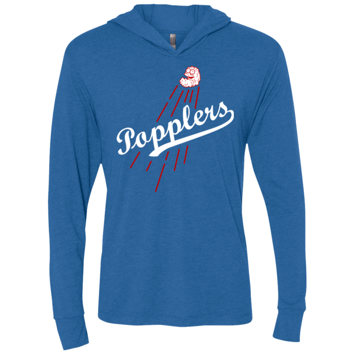 T-Shirts Vintage Royal / X-Small Popplers Triblend Long Sleeve Hoodie Tee