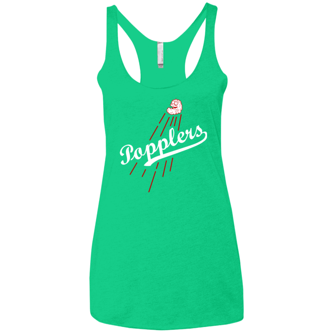 T-Shirts Envy / X-Small Popplers Women's Triblend Racerback Tank