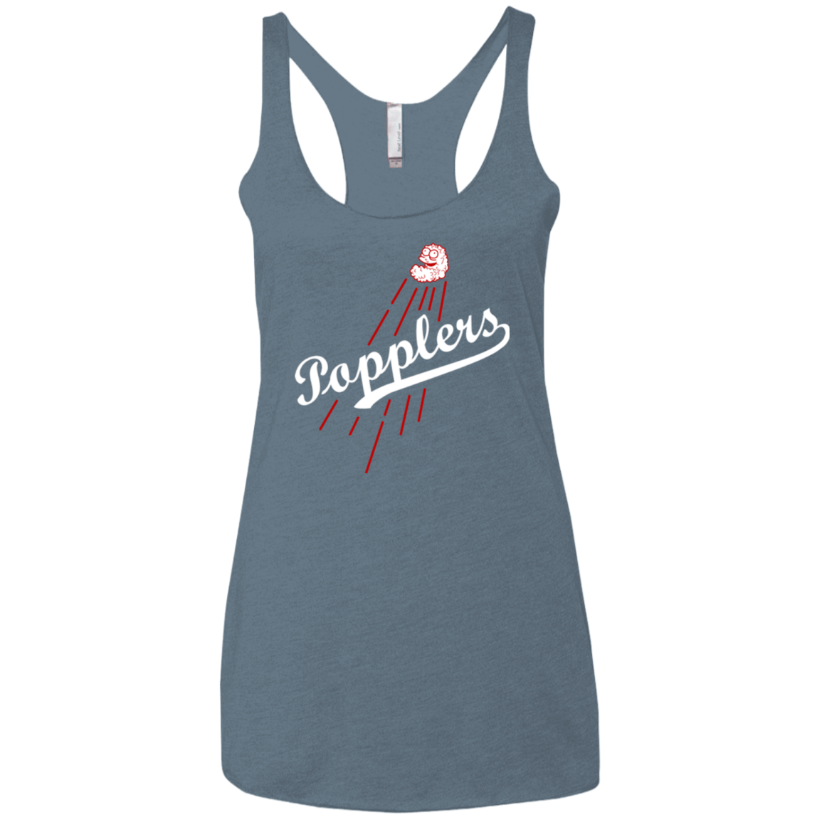 T-Shirts Indigo / X-Small Popplers Women's Triblend Racerback Tank