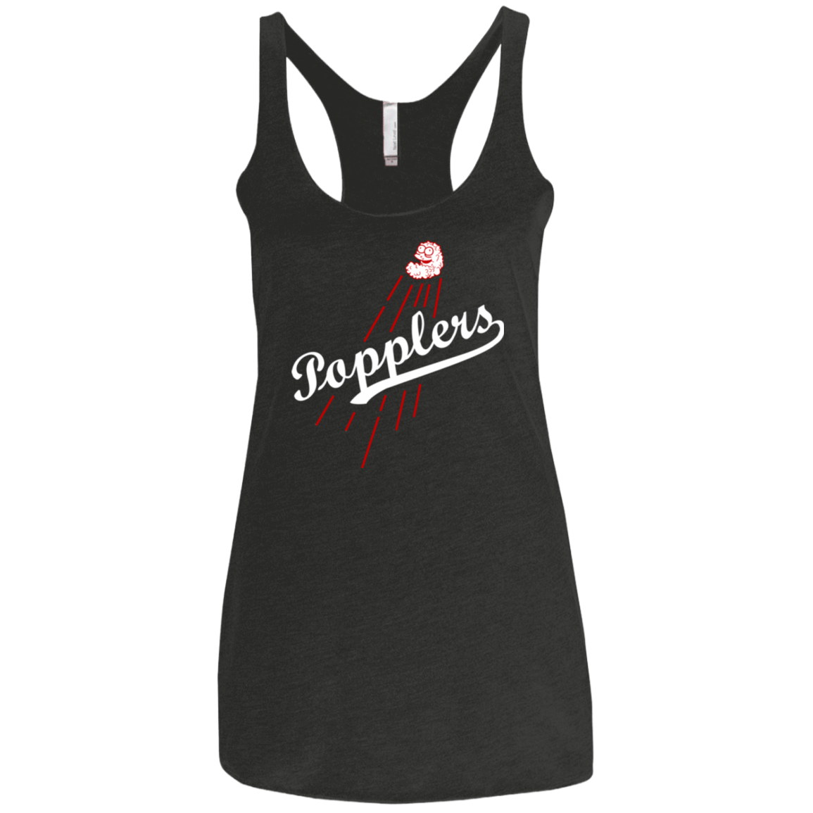 T-Shirts Vintage Black / X-Small Popplers Women's Triblend Racerback Tank