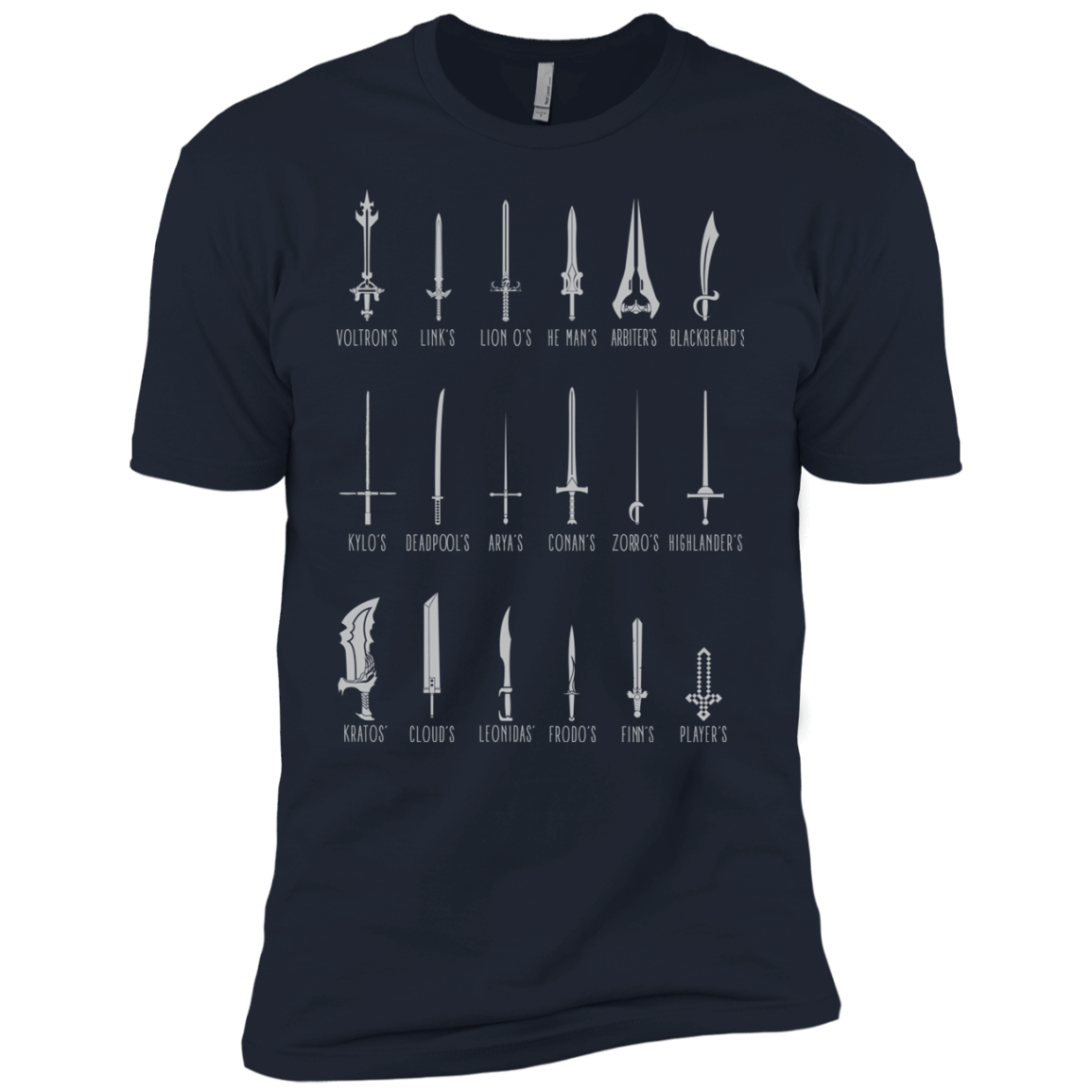 T-Shirts Midnight Navy / YXS POPULAR SWORDS Boys Premium T-Shirt