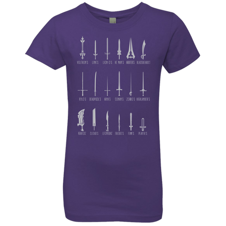 T-Shirts Purple Rush / YXS POPULAR SWORDS Girls Premium T-Shirt