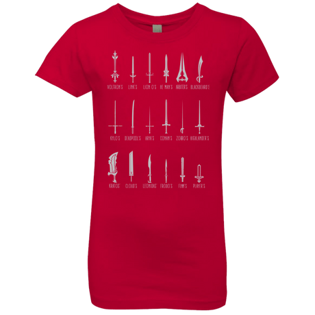 T-Shirts Red / YXS POPULAR SWORDS Girls Premium T-Shirt
