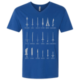 T-Shirts Royal / X-Small POPULAR SWORDS Men's Premium V-Neck