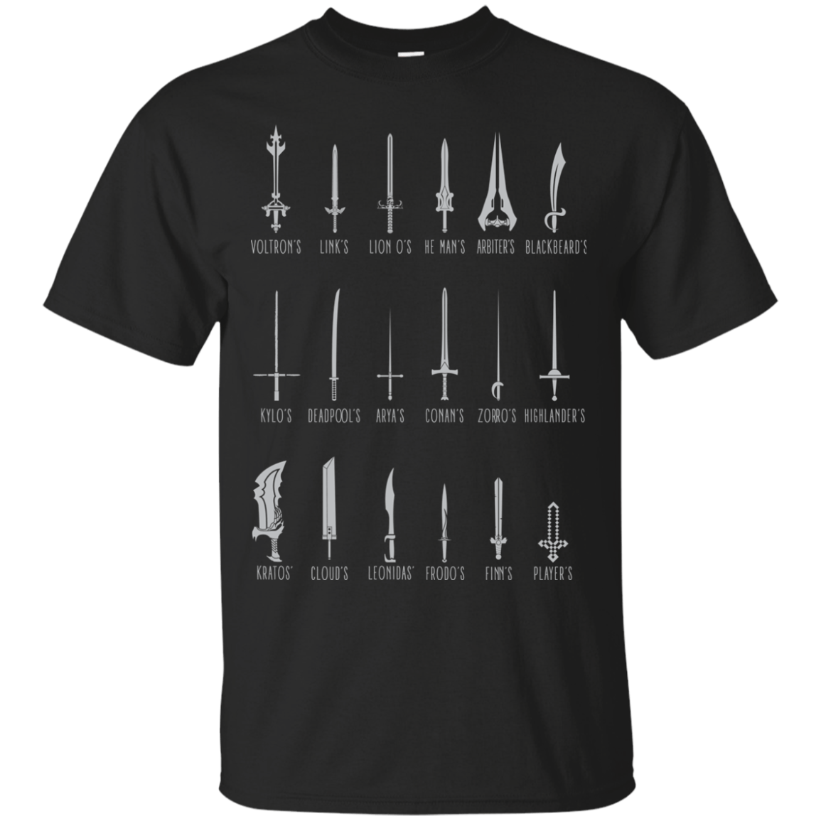 T-Shirts Black / Small POPULAR SWORDS T-Shirt