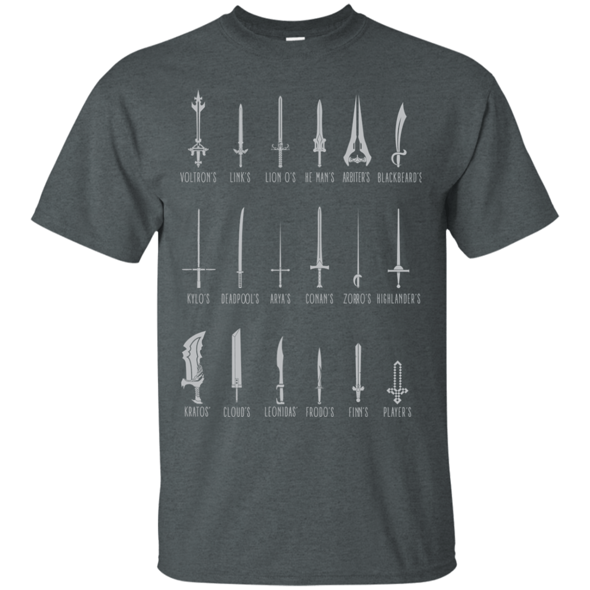 T-Shirts Dark Heather / Small POPULAR SWORDS T-Shirt