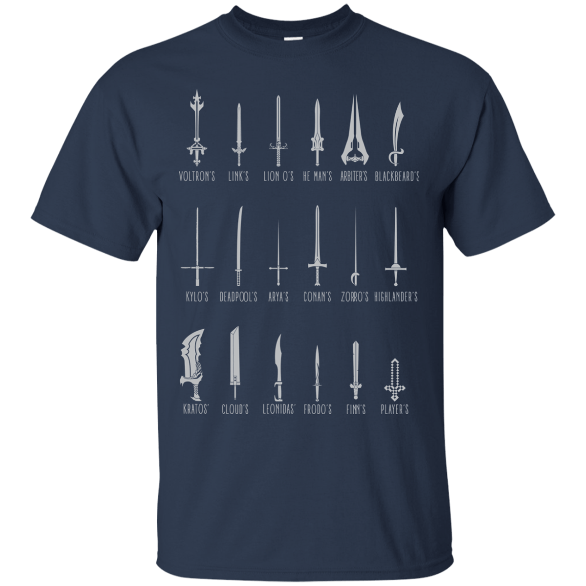 T-Shirts Navy / Small POPULAR SWORDS T-Shirt