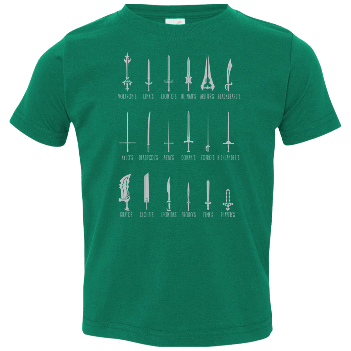 T-Shirts Kelly / 2T POPULAR SWORDS Toddler Premium T-Shirt