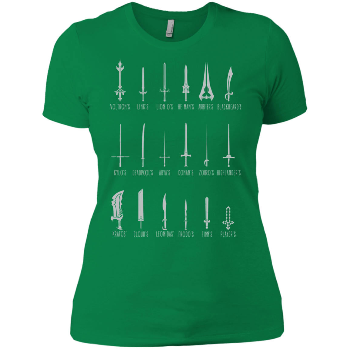 T-Shirts Kelly Green / X-Small POPULAR SWORDS Women's Premium T-Shirt