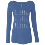 T-Shirts Vintage Royal / Small POPULAR SWORDS Women's Triblend Long Sleeve Shirt