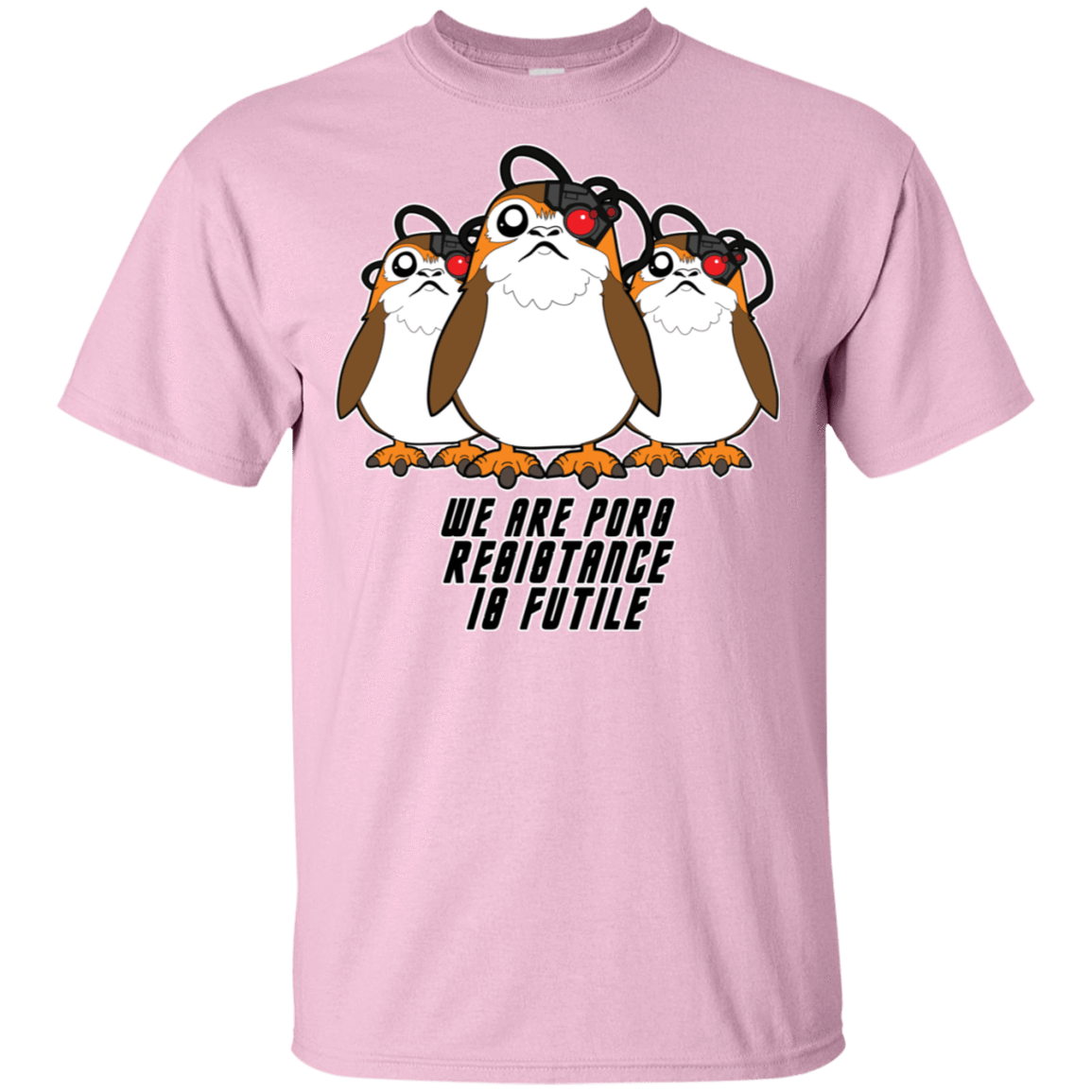 T-Shirts Light Pink / S Porg Borg T-Shirt