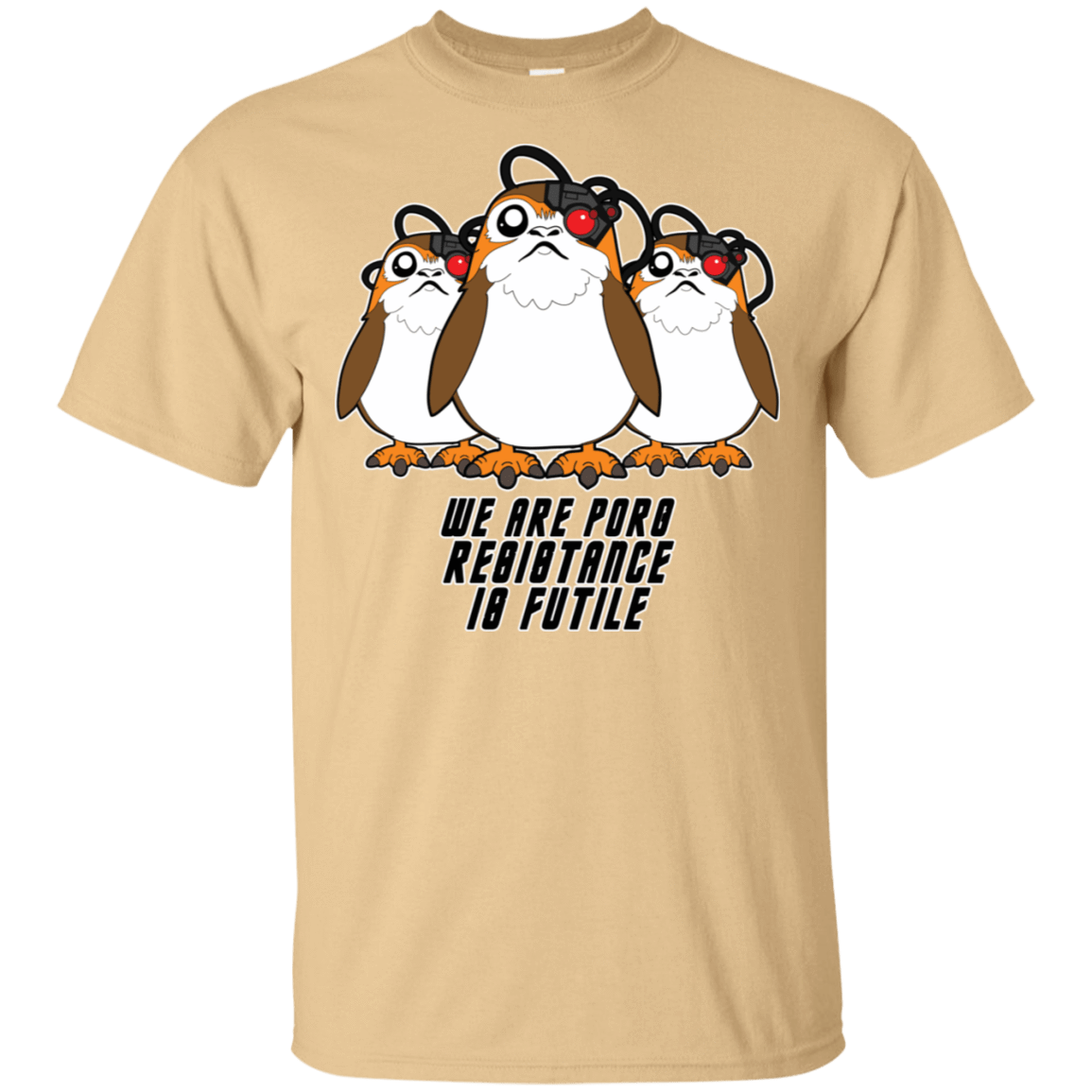 T-Shirts Vegas Gold / S Porg Borg T-Shirt