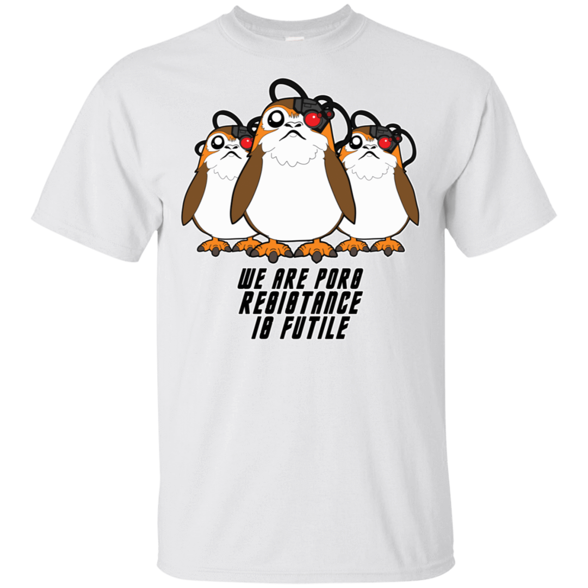 T-Shirts White / S Porg Borg T-Shirt