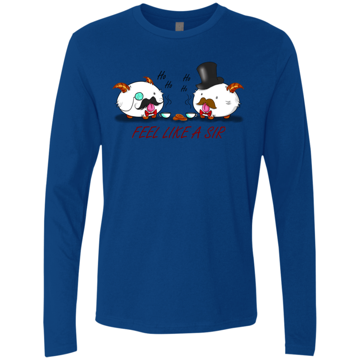 T-Shirts Royal / Small Poros like a sir Men's Premium Long Sleeve
