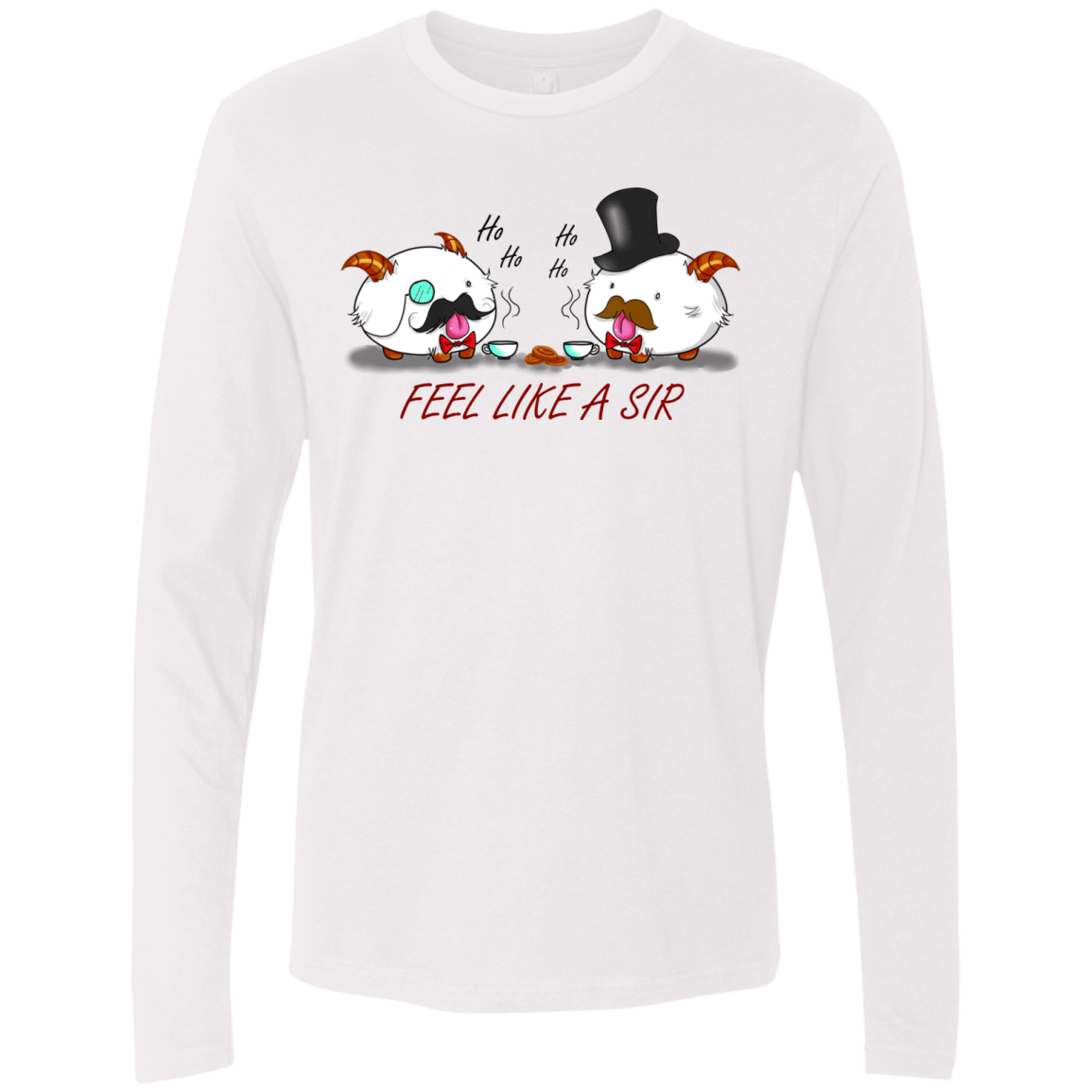 T-Shirts White / Small Poros like a sir Men's Premium Long Sleeve