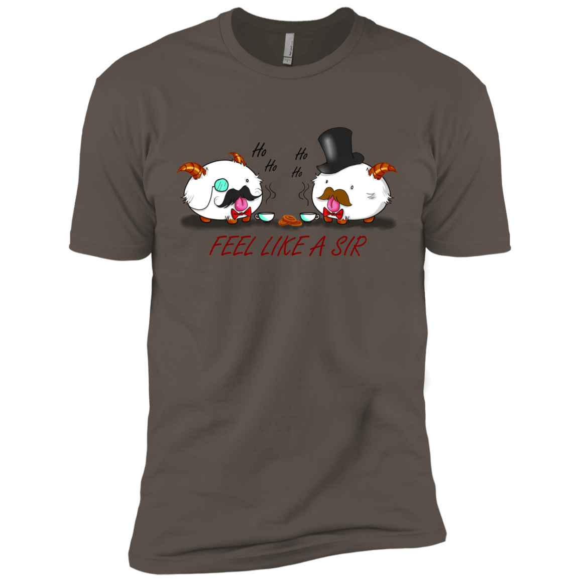 T-Shirts Warm Grey / X-Small Poros like a sir Men's Premium T-Shirt