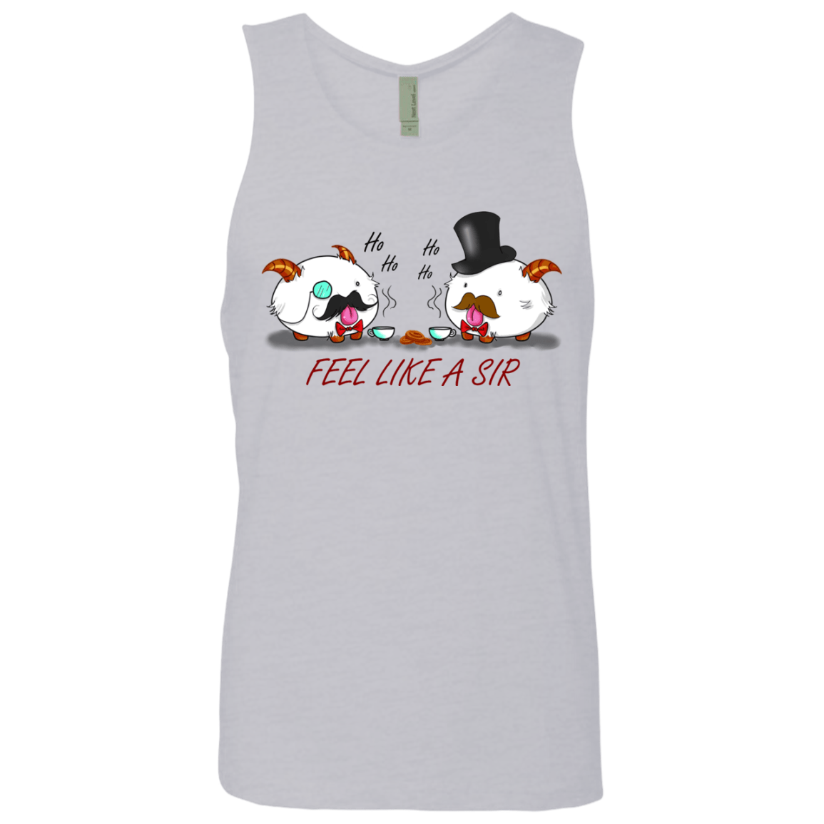 T-Shirts Heather Grey / Small Poros like a sir Men's Premium Tank Top