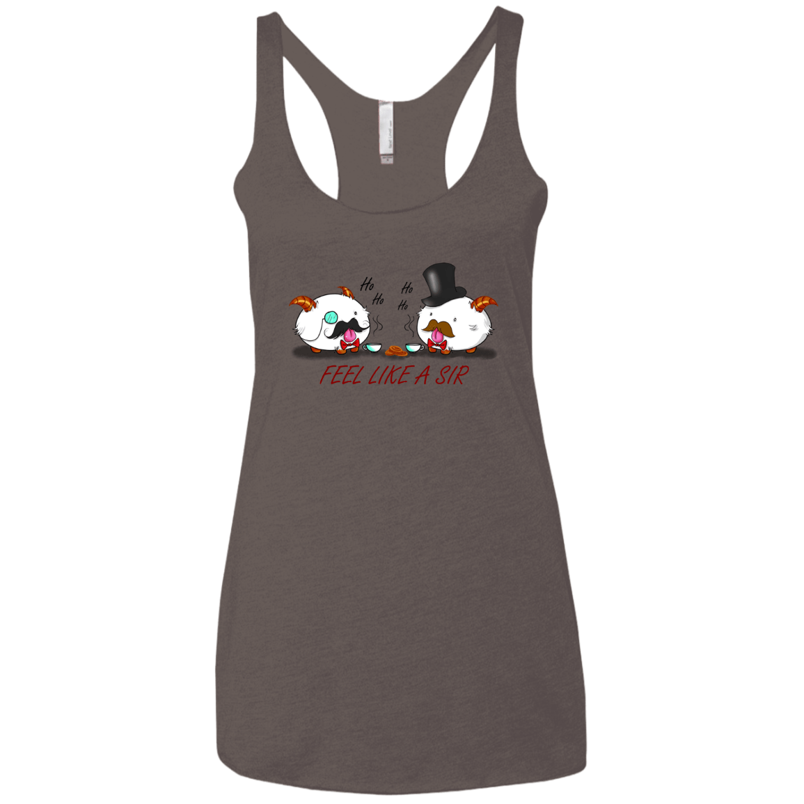 T-Shirts Macchiato / X-Small Poros like a sir Women's Triblend Racerback Tank